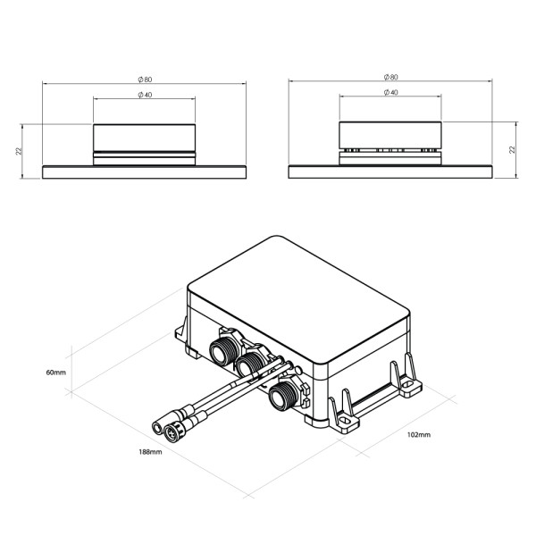 FDLCSMC Linea digital Shower Mixer