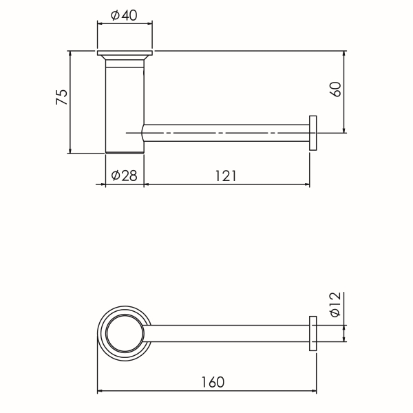 Tate Toilet Roll Holder S1