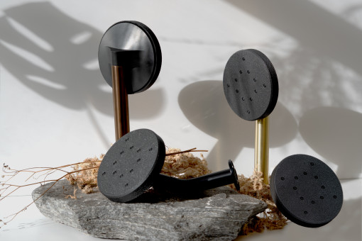 Vorlux Handpieces Brushed Gold Brushed Bronze Blace Shower Rose Faceplate