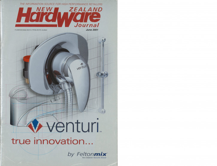 The Venturi Exposed Shower Mixer was launched with retro-fittings and a matching slide shower